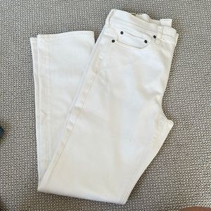 NWOT Men’s White Jeans straight leg J.Crew size 34, 34